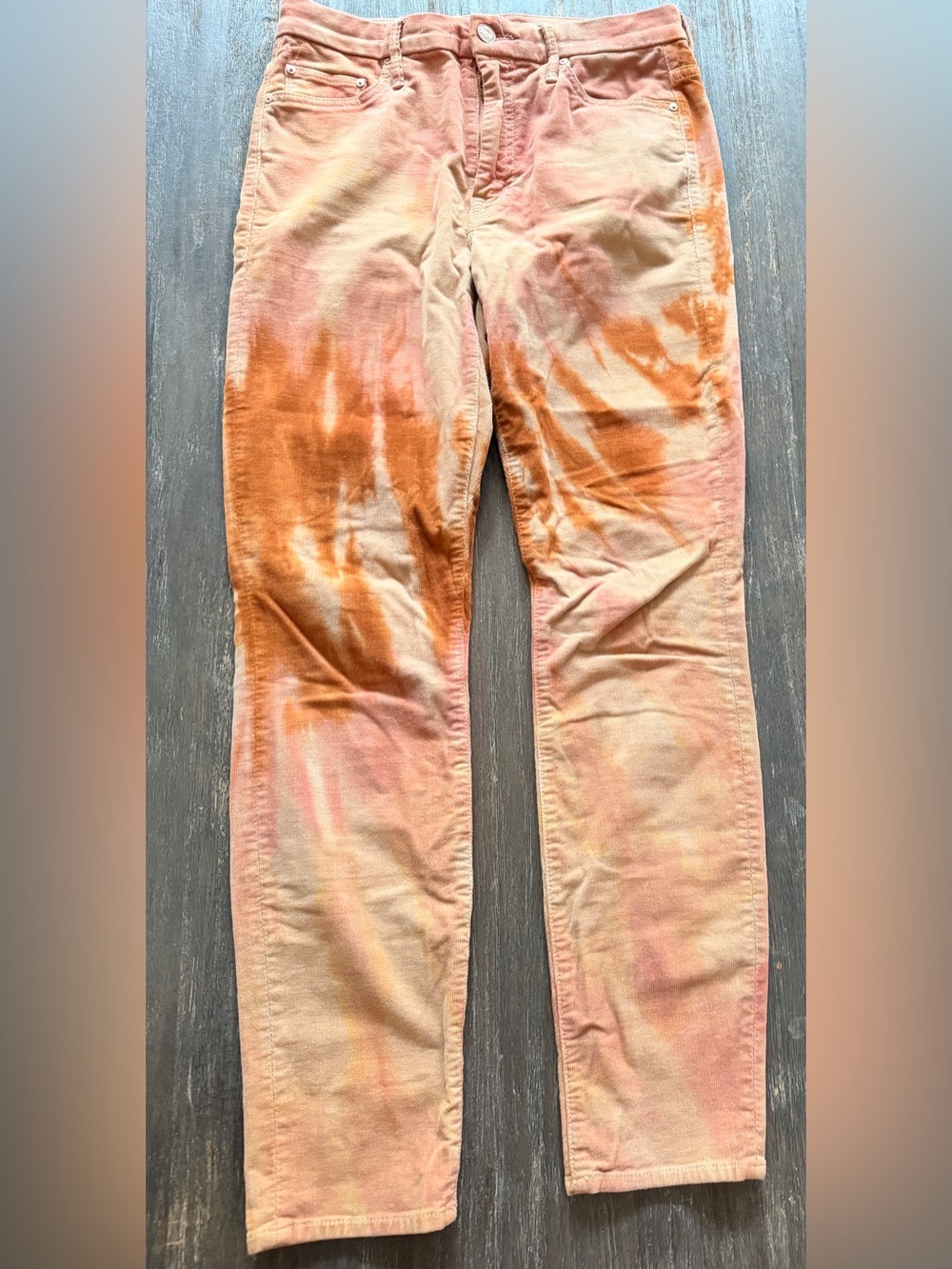 MOTHER the looker Tye Dye corduroy sz 28   Jeans